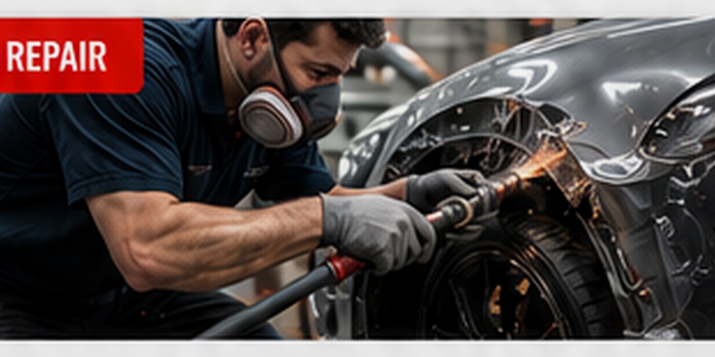 Professional collision repair craftsmanship
